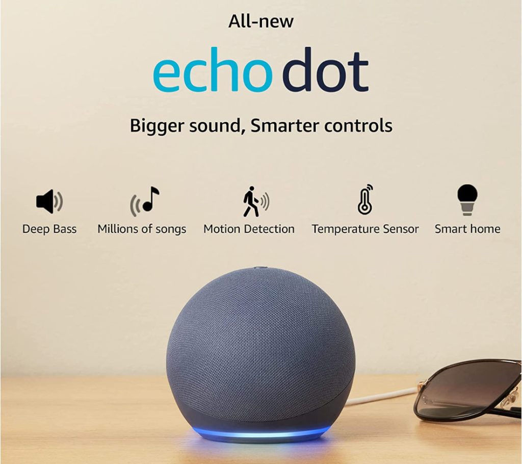 ALEXA ECHO DOT 5TH GEN ULTIMA VERSION SIN RELOJ