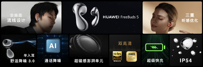 HUAWEI FreeBuds 2 Pro+, FreeBuds 5 and TalkBand B7 announced