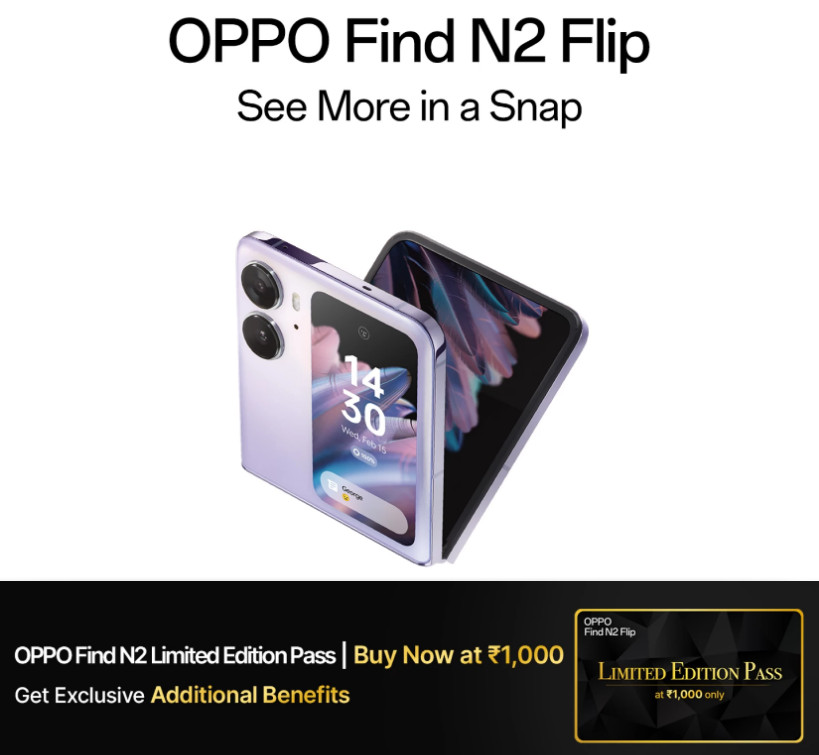 OPPO Find N2 Flip Limited-Edition Pass offers additional benefits