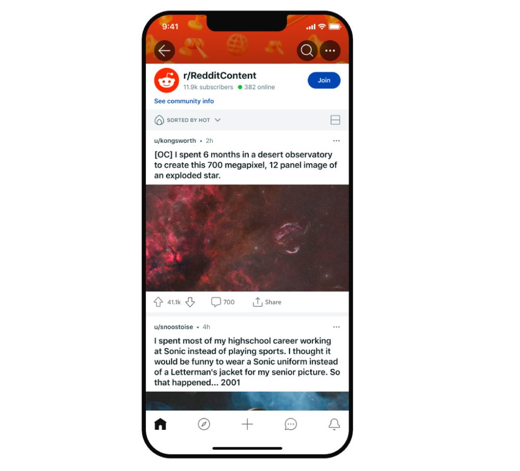 Reddit gets Read and Watch feeds, search within post comments and more