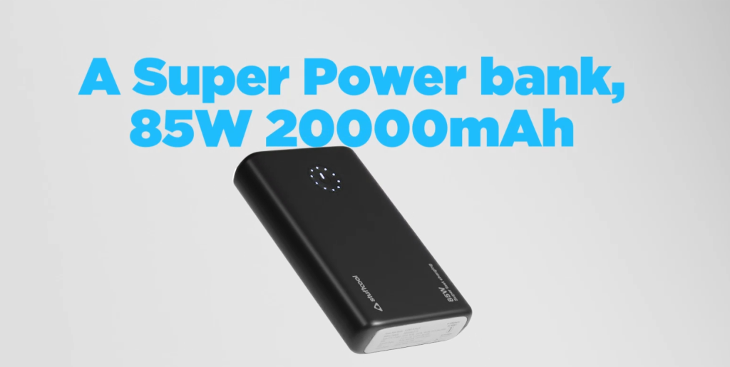 Stuffcool Superpower 85W 20000mAh Powerbank with PD, PPS charging support launched
