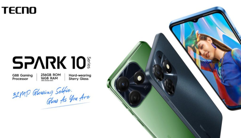TECNO SPARK 10 series include SPARK 10 5G, SPARK 10 and SPARK 10 C, in  addition to SPARK 10 Pro
