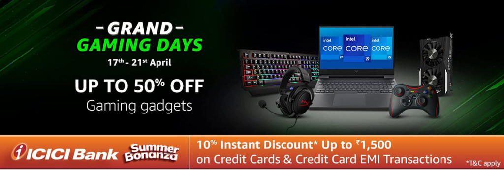 Amazon Grand Gaming Days Sale: Deals and offers on Gaming Laptops, Monitors and more