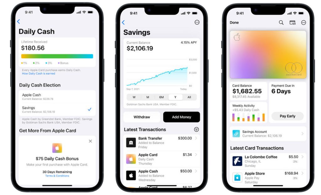 Apple Card Savings Account with 4.15% annual yield rolls out