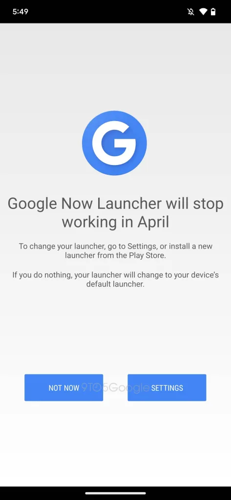 Google shuts down Now Launcher after 10 years