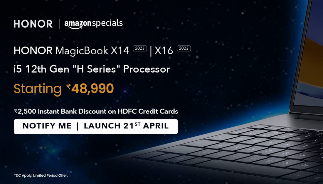 Honor MagicBook X14 (2023), Honor MagicBook X16 (2023) With Intel Core i5  CPUs Launched in India: Price, Specifications