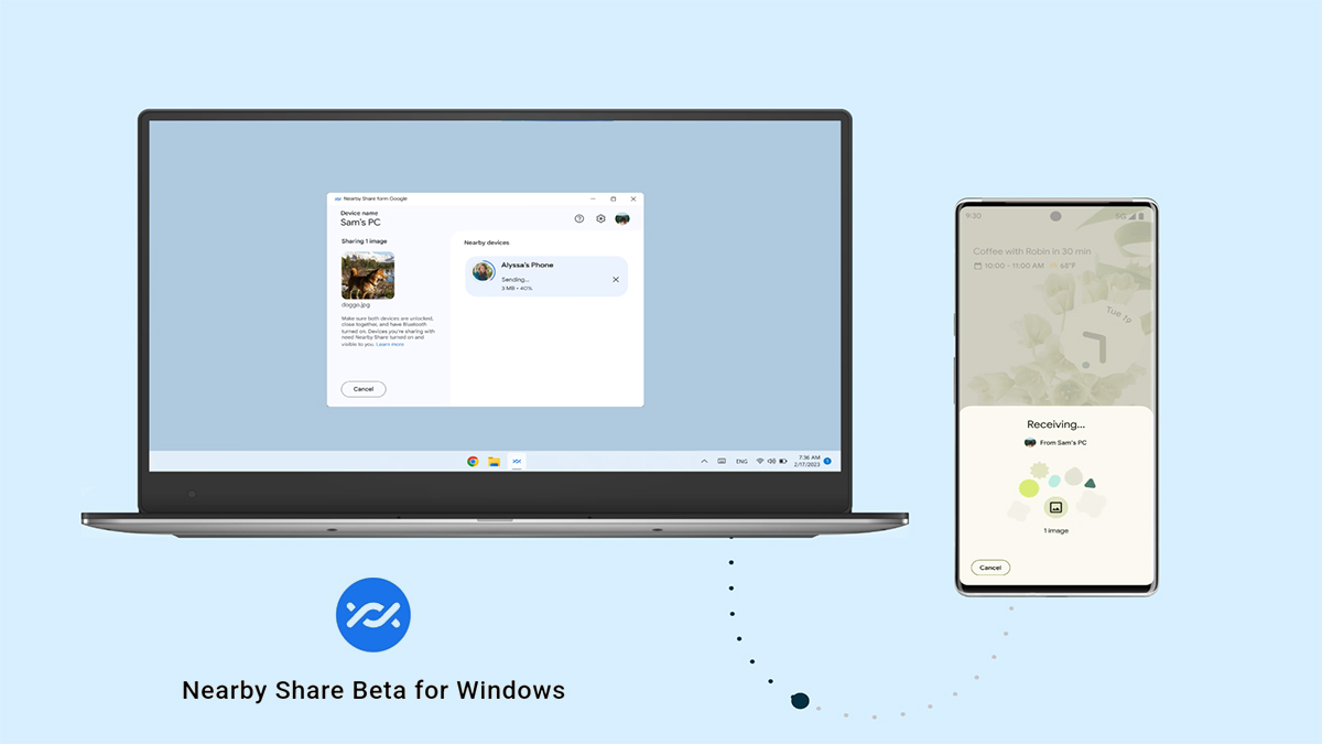 Nearby Share for Windows on Android is now available