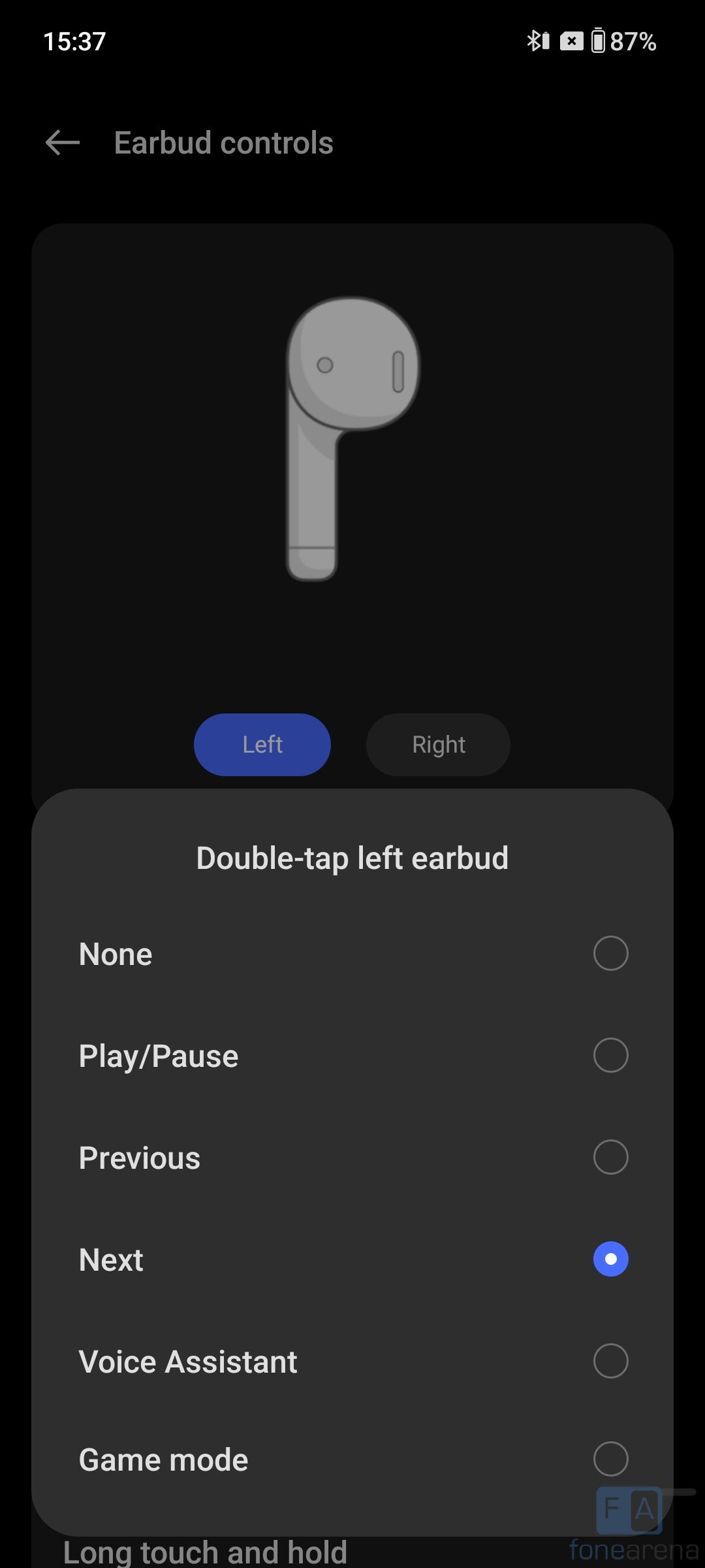 oneplus nord buds touch controls