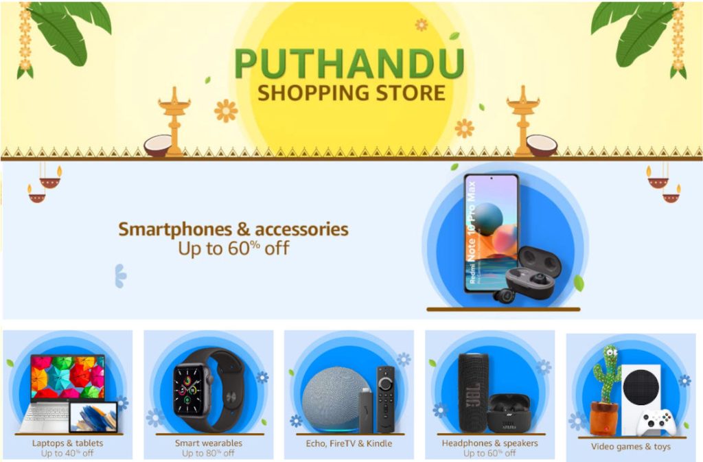 Amazon Puthandu Shopping Store: Deals and offers