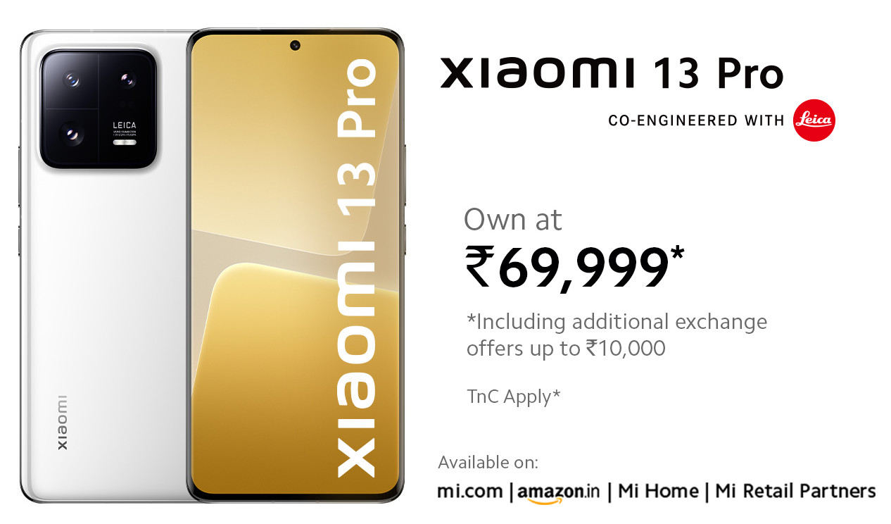 Xiaomi 13 Pro India Price Set At Rs. 79,999, to Be Available For Early Sale  Starting March 6