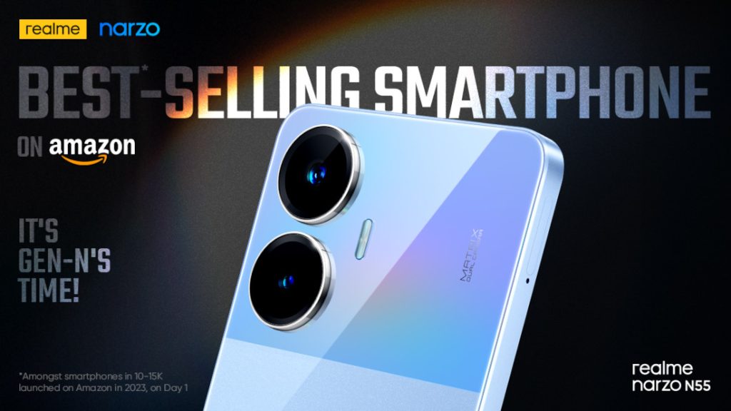 narzo N55 becomes best-selling smartphone on Amazon, says realme