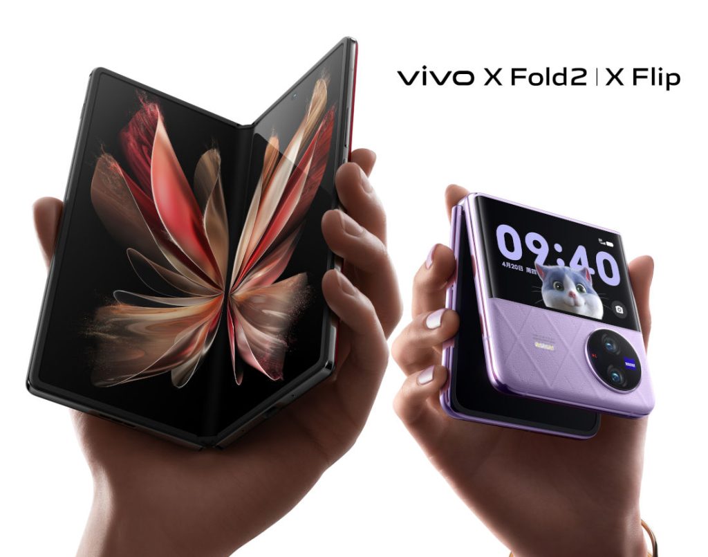 vivo X Fold2 and X Flip with 120Hz AMOLED foldable displays, Snapdragon 8 Gen 2 / 8+ Gen 1 SoCs announced