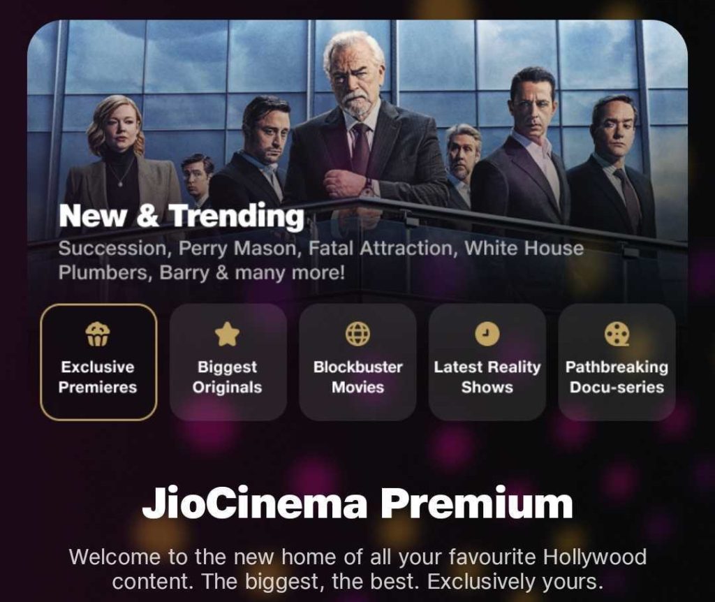 JioCinema Premium subscription plan launched as HBO, Warner Bros and more Hollywood content start streaming