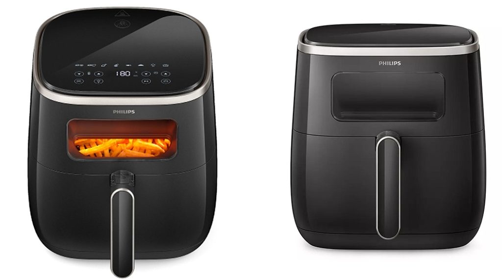 Philips Airfryer 5.6L with Digital Window and Rapid Air Technology - Black  (HD9257/80)