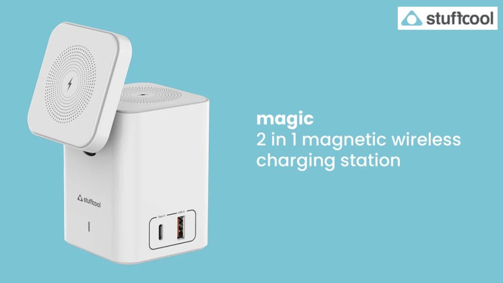 Stuffcool Magic 2-in-1 30W USB-C Magnetic Wireless Charging Station with PPS, PD support launched
