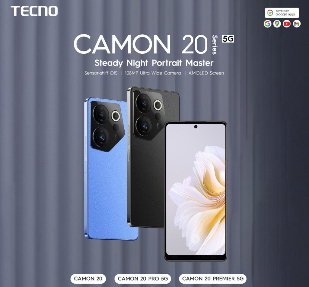 TECNO CAMON 20, CAMON 20 Pro 5G and CAMON 20 Premier 5G launched in India starting at Rs. 14,999