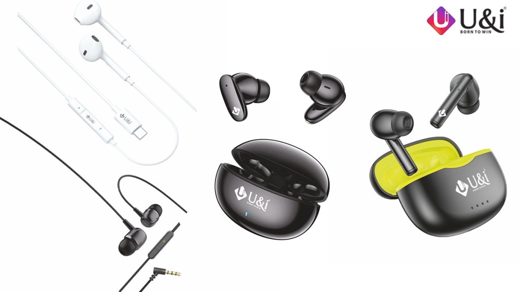 U&i launches new wired earphones and TWS earbuds
