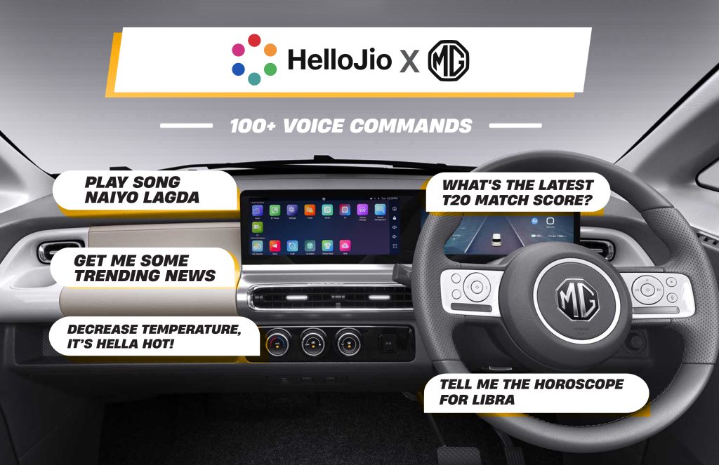 Jio MG Motor India partner For Hinglish In Car Voice experience Comet EV
