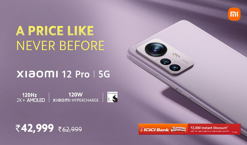 Xiaomi 12 Pro, Redmi K50i available at discounted prices on : Details