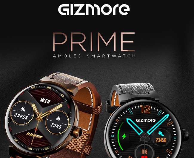 Gizmore Prime with 1.45″ AMOLED display, Bluetooth calling launched at ...