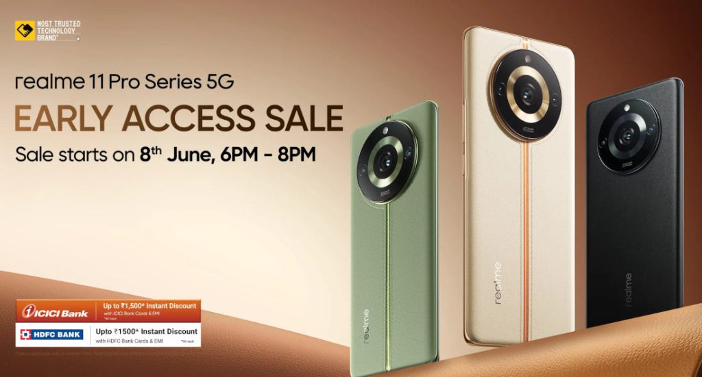 realme 11 Pro Series 5G early access sale set for June 8