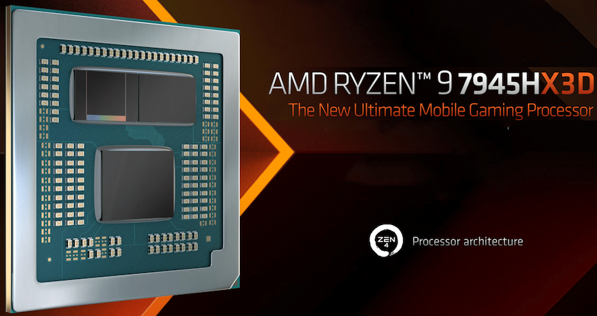 AMD Ryzen 9 7945HX3D with 3D V-Cache for laptops announced