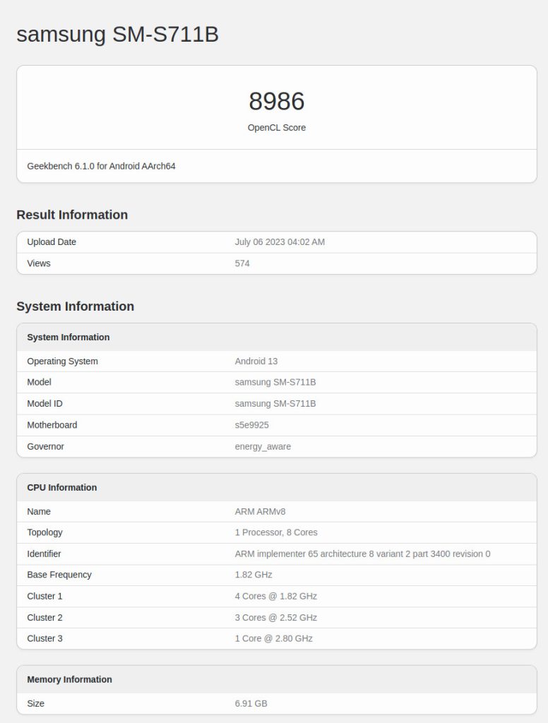 Samsung Galaxy S23 FE specifications revealed (IMX258, Exynos 2200 and  more) : r/samsung