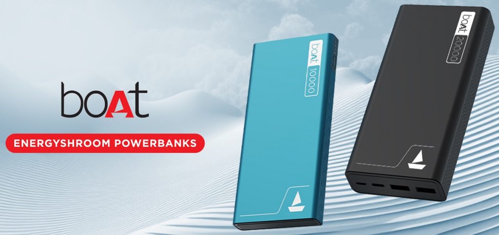 boAt EnergyShroom 22.5W 10000mAh and 20000mAh Powerbanks with PD, PPS and  QC 3.0 support launched
