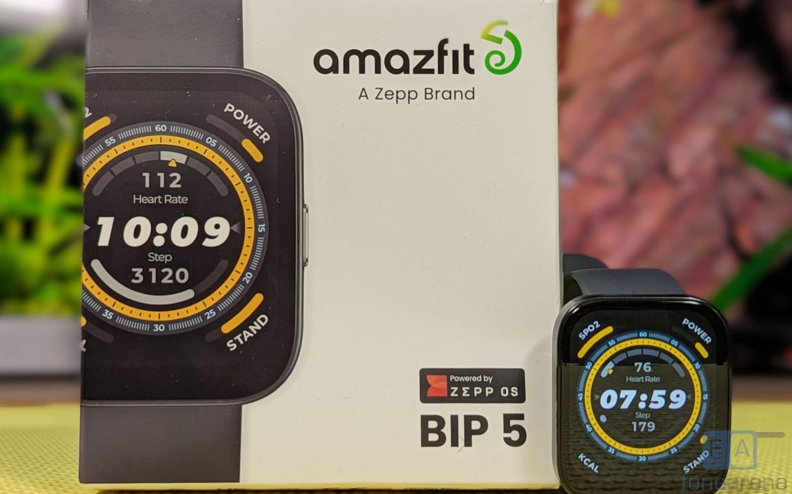 Amazfit Bip 5 Smart Watch with Ultra Large Screen & Bluetooth