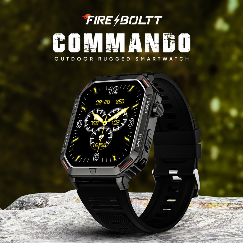 Fire-Boltt Commando with 1.95″ AMOLED display, metal body, Bluetooth  calling launched
