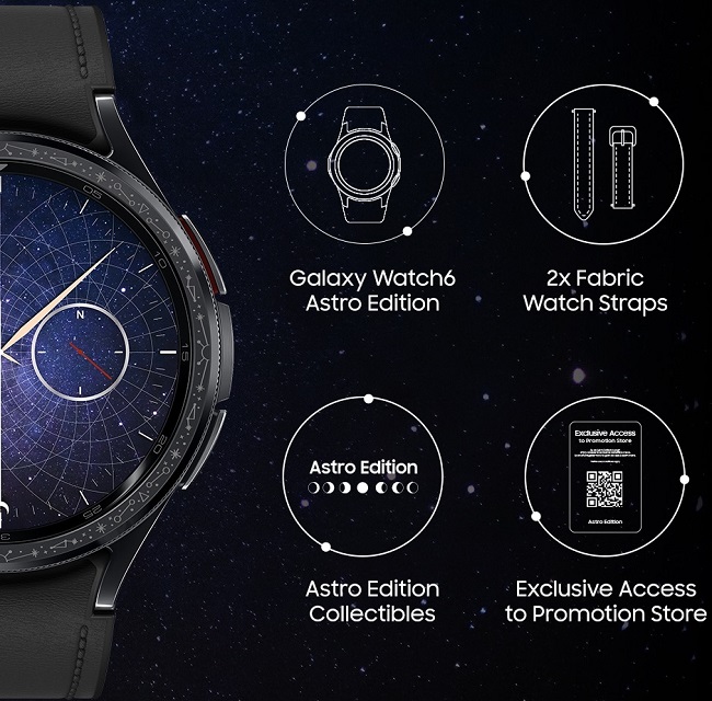 Samsung, Galaxy Watch 6 Classic, 47MM, Astro Black - eXtra Saudi