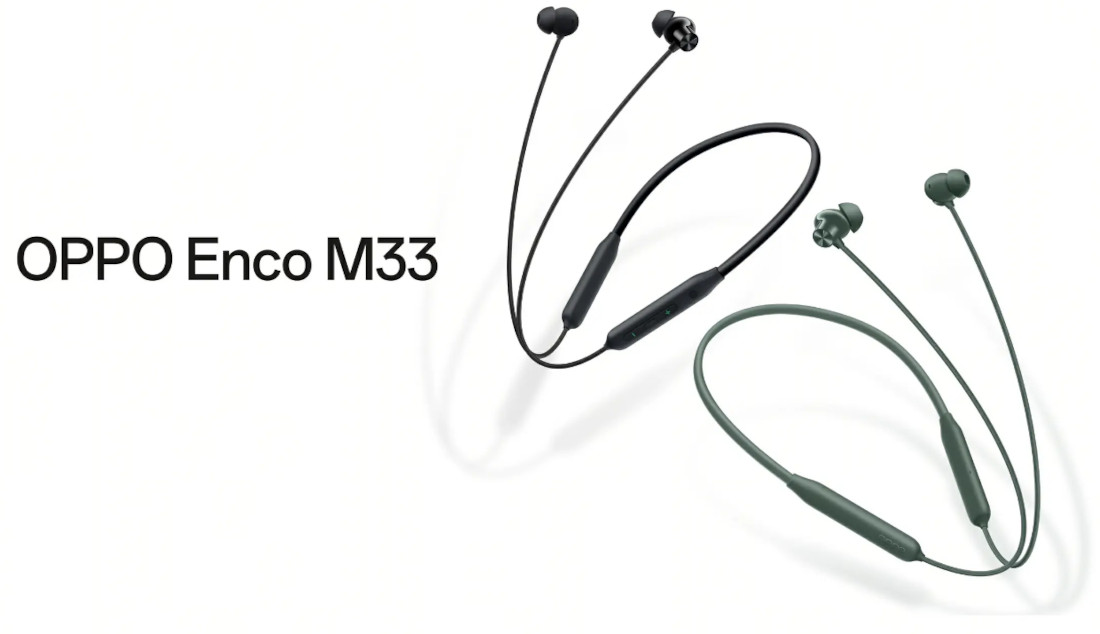 OPPO Enco M33: auriculares inalámbricos con ANC y protección IP55 por 35  dólares