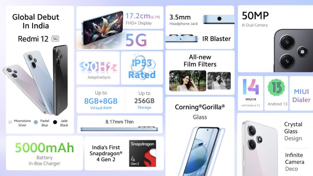 Xiaomi Redmi 12 - 256 GB/8 GB RAM - 6.79 - 50MP - 5000mAh