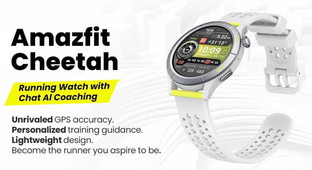 Amazfit Cheetah Square Smartwatch  Running Watch with Chat AI Coaching 