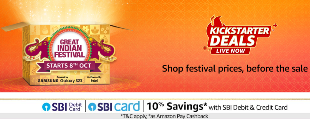 Celebrate savings at  Festival Sale 2023: Up to 55% off on