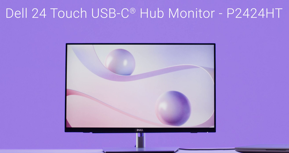 Dell 24 inch USB-C Hub Touch Monitor - Computer Monitor