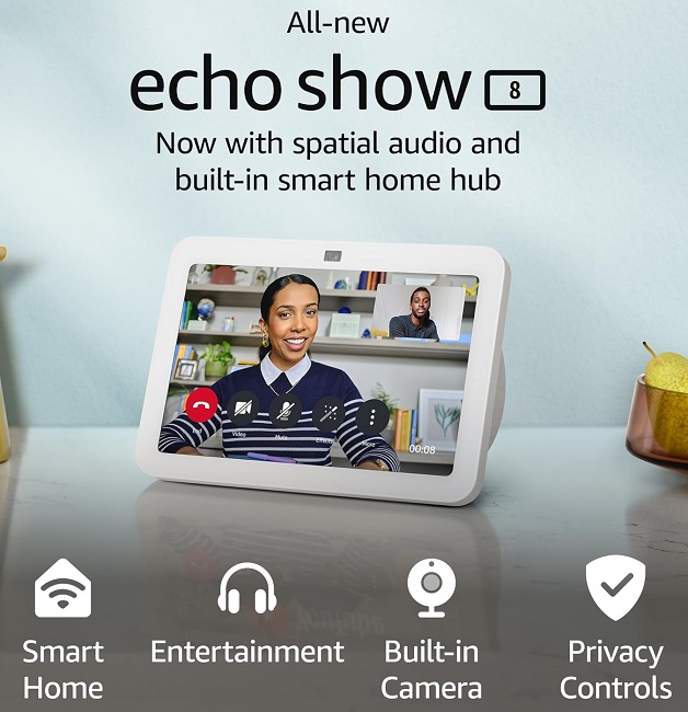 The Echo Show 8 (2023) by  has an improved display