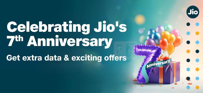Jio 7th Anniversary offers: Extra data, special vouchers with select plans