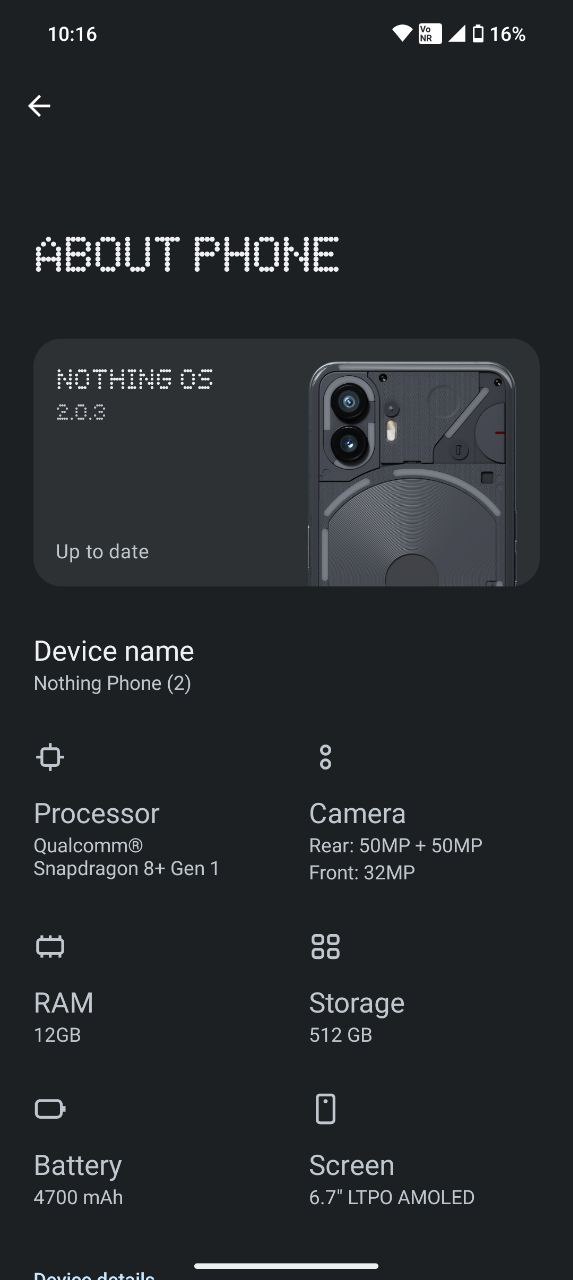 Nothing Phone (2) receives its first update with improvements