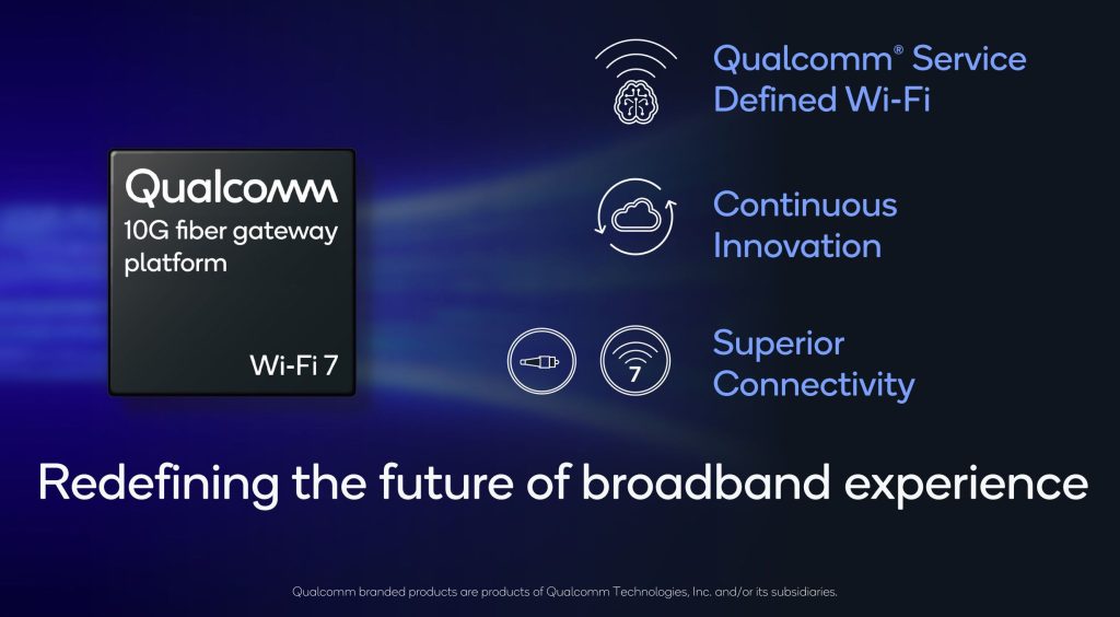 Qualcomm 10G Fiber Gateway Platform with Wi-Fi 7 announced