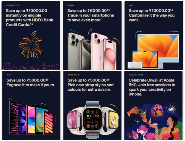 Apple India online and retail store Deals offers on iPhone