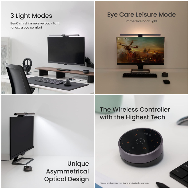 BenQ ScreenBar Halo LED Monitor Light with Smart Wireless Controller
