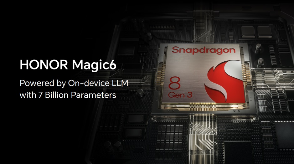 HONOR showcases Magic6 with On-device LLM powered by Snapdragon 8 Gen 3