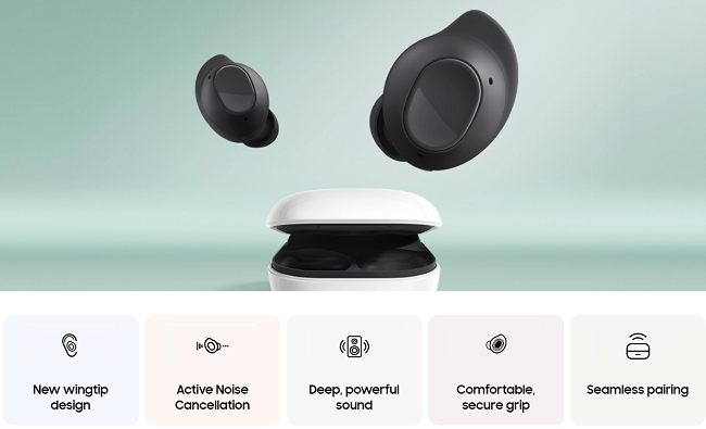 Samsung Galaxy Buds FE with ANC up to 30h total battery life