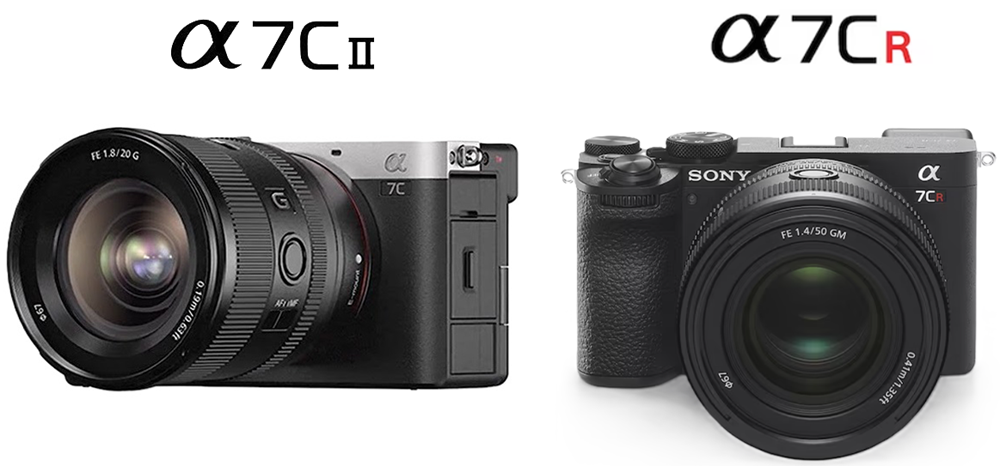 Sony Alpha 7C II and Alpha 7CR full-frame interchangeable lens