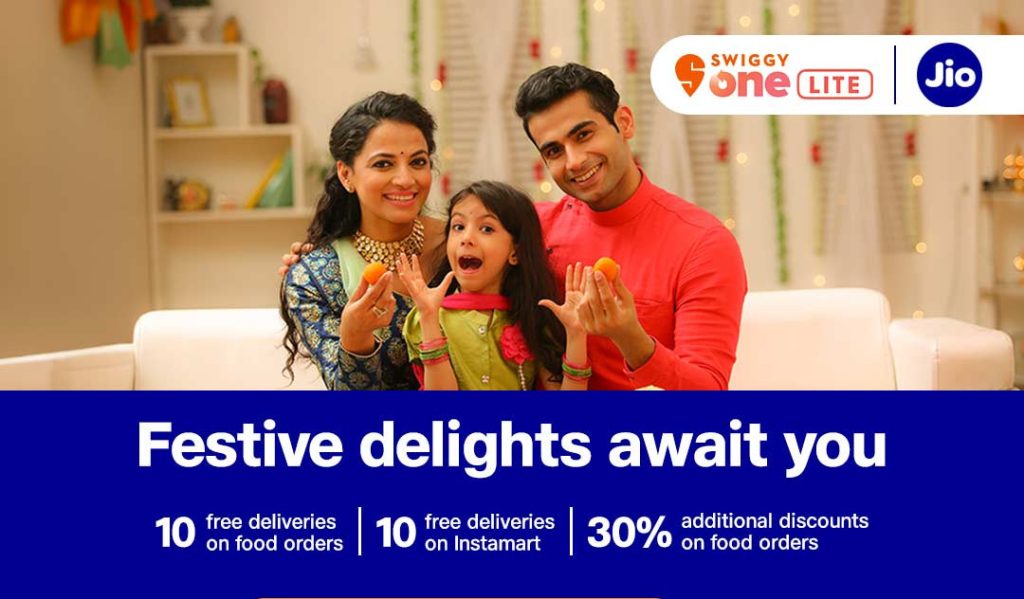 Jio launches new 2GB/day pre-paid plan with Swiggy One Lite subscription