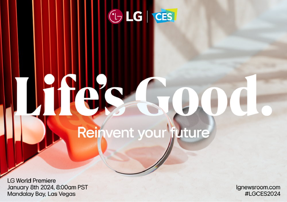 LG to unveil next-gen solutions for a better life at CES 2024