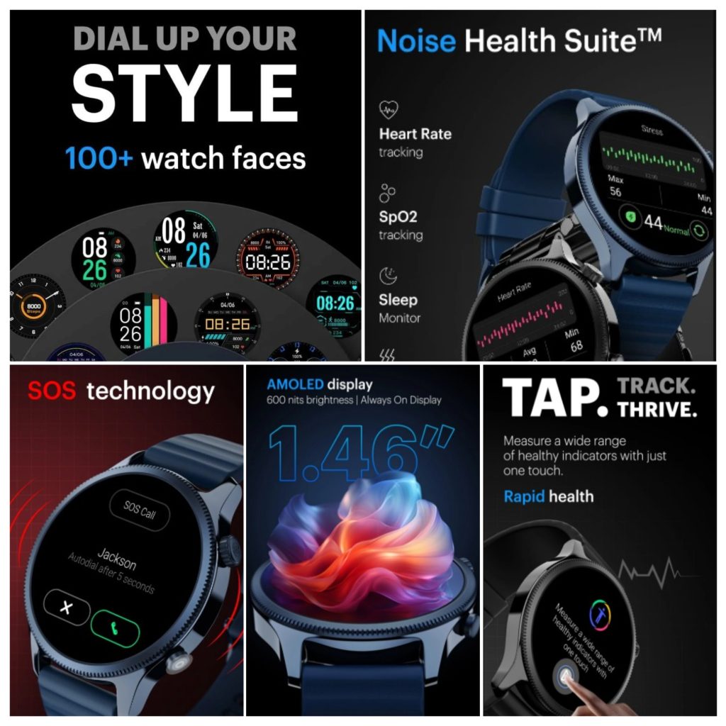 Watch faces for online noise evolve