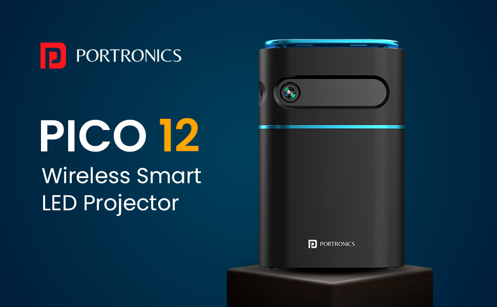 Portronics Pico 12 Smart Portable LED Projector with up to 4K support  launched