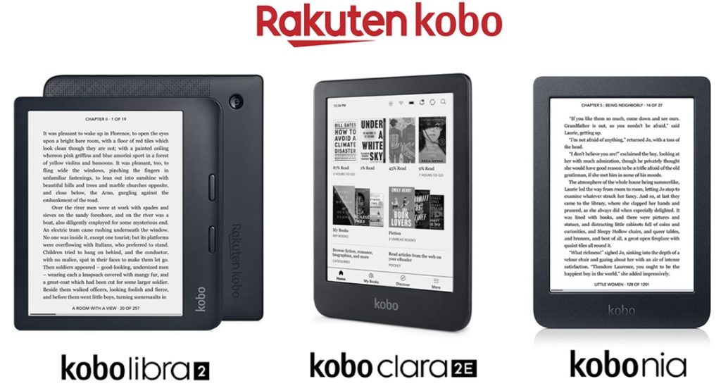 KOBO LIBRA 2 vs KOBO CLARA 2E vs KOBO NIA - Best KOBO eReader 